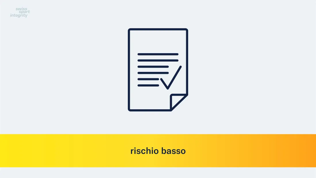 Supplementi riduzione dei rischi : rischio basso – certificazione