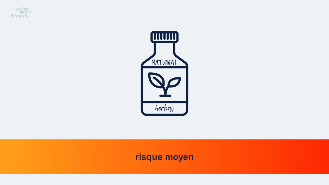 Suppléments réduction des risques: risque moyen - produits «lifestyle»