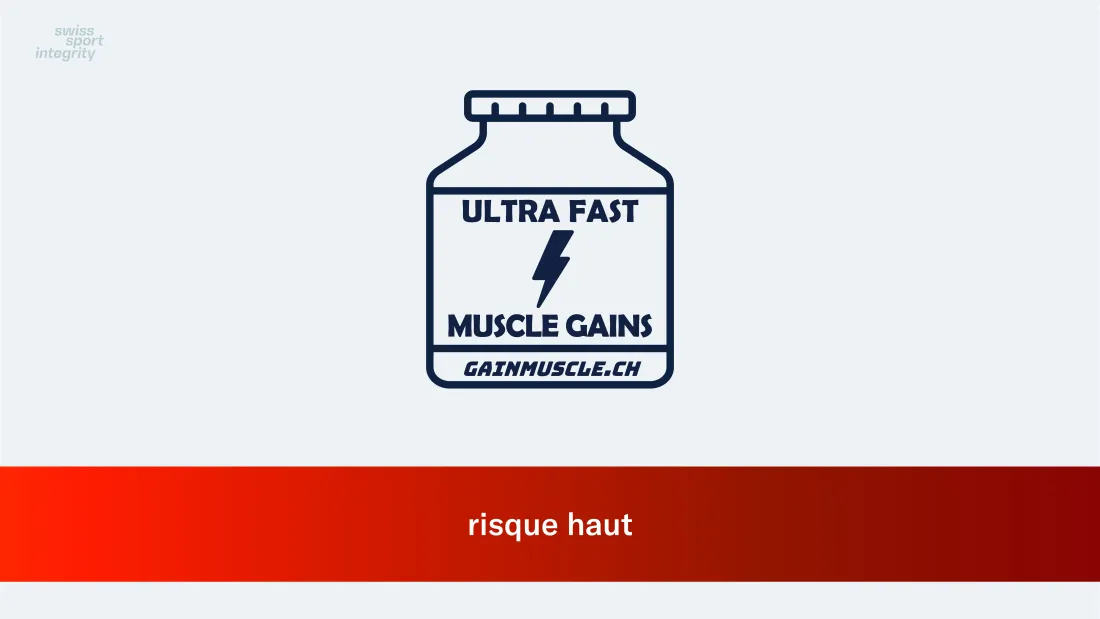 Suppléments réduction des risques: risque haut - promettant des effets miraculeux